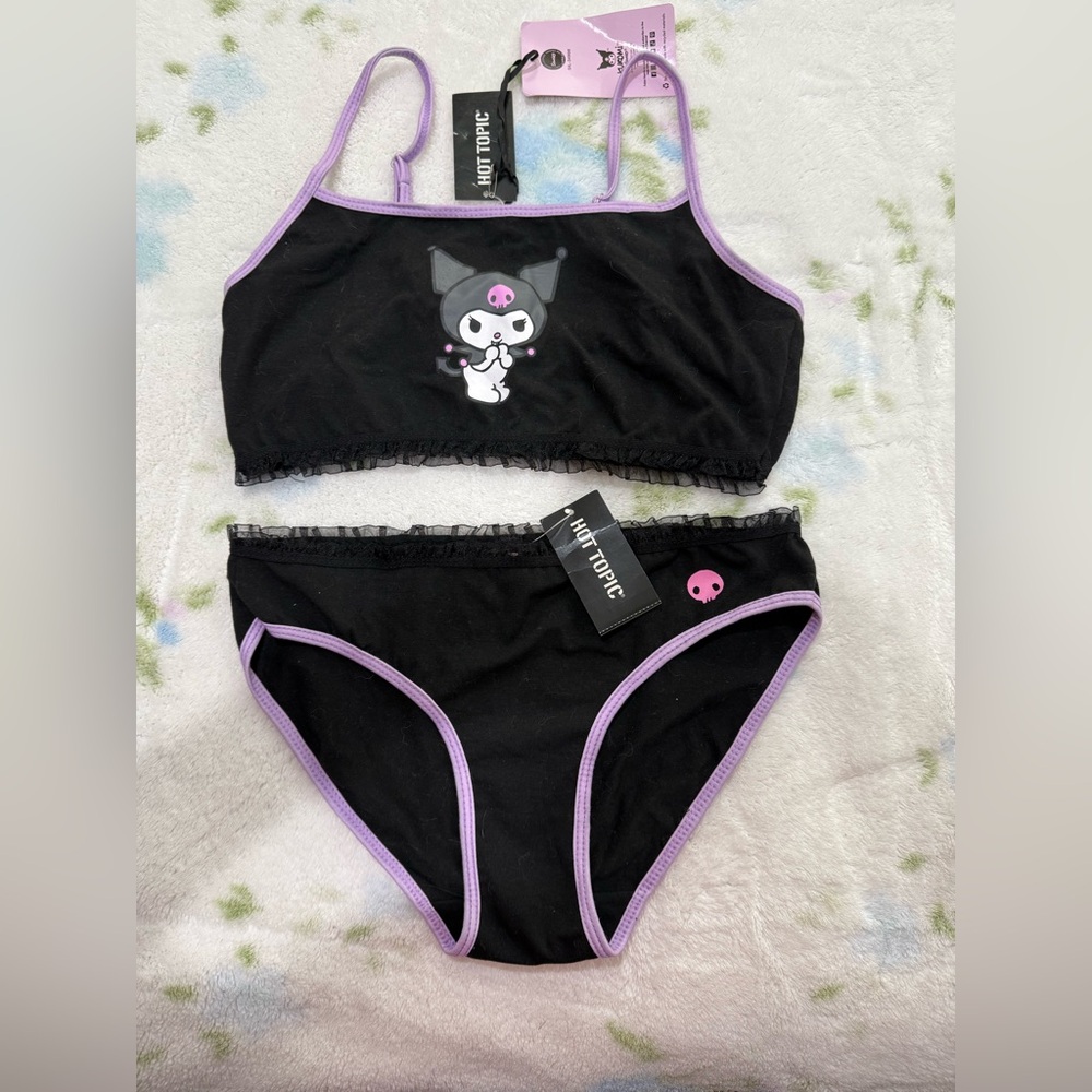 Hot Topic Black and Purple Kuromi Set